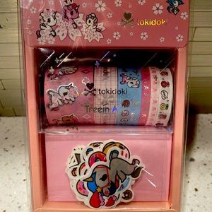 Cherry Blossom Unicorno Tape and Sticker Set